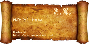 Mözl Masa névjegykártya